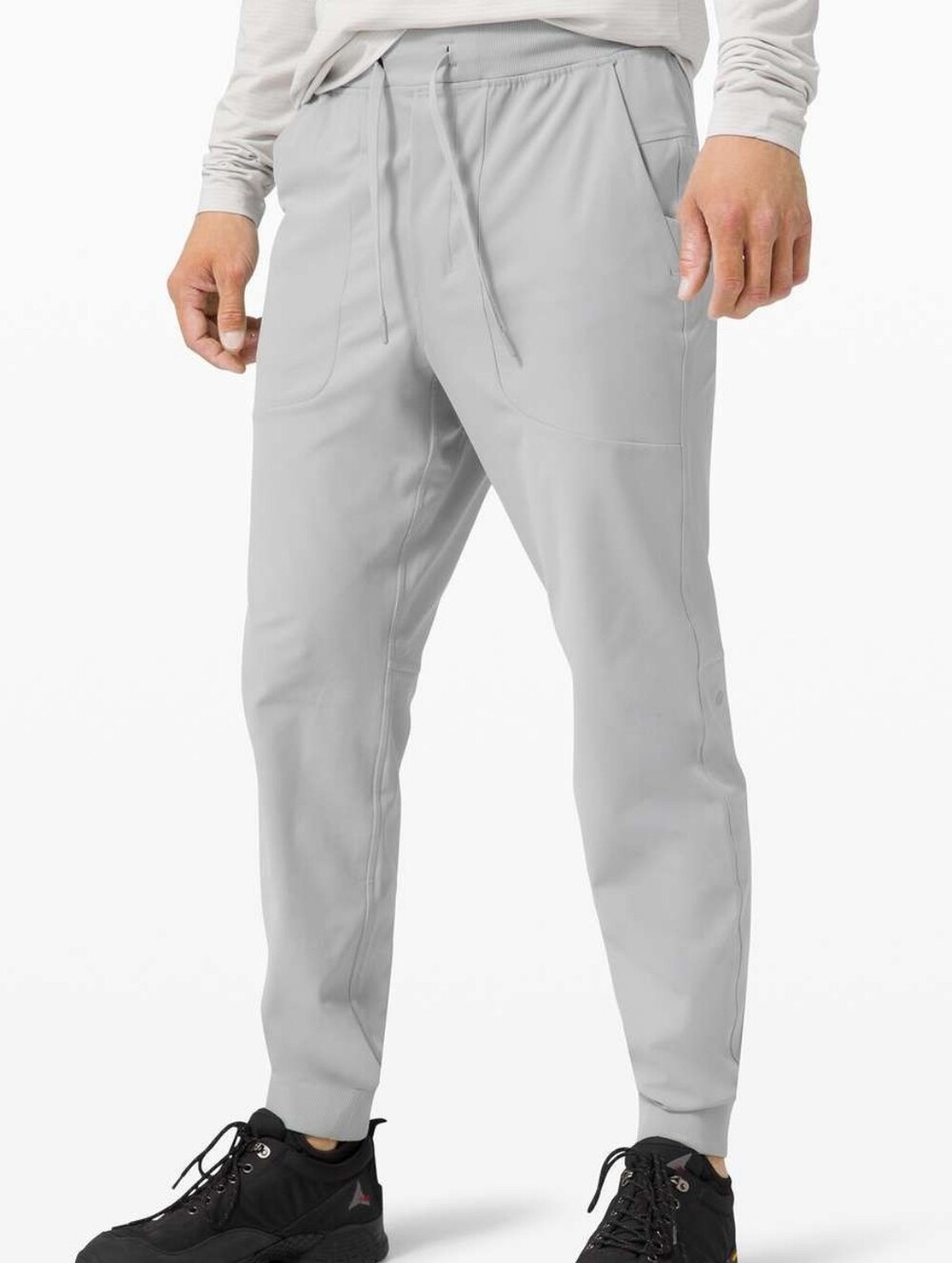 Lululemon ABC Jogger *Tall Light Grey Men's Running Pants Track Training Sz L